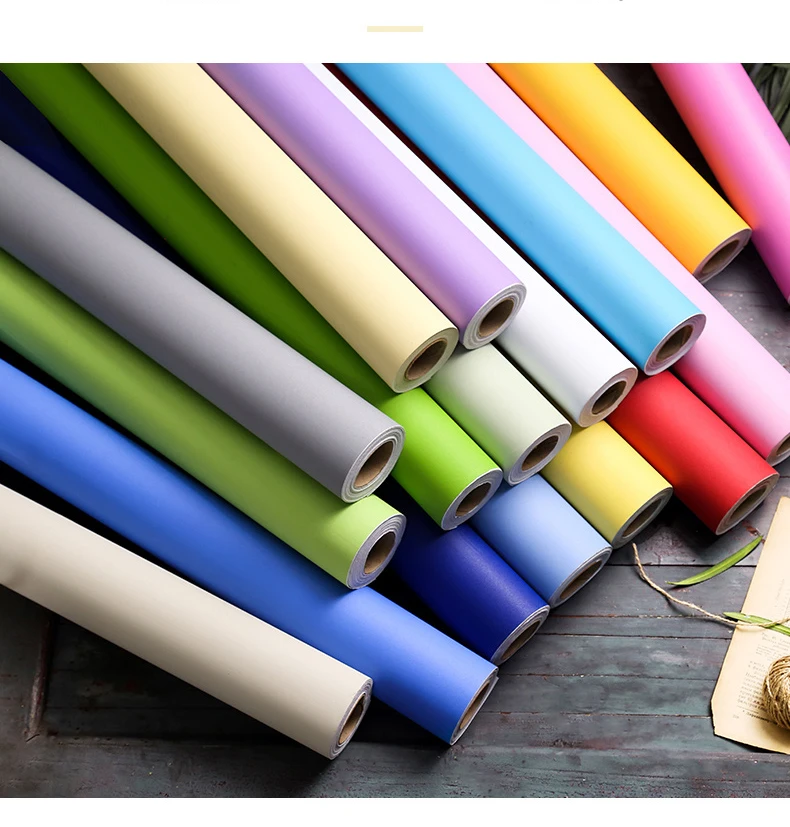 Vinil Papel de Parede Autoadesivo Adesivos de Parede à Prova Dágua Home Stick Decor Bedroom Films Poster Porta Armário de Cozinha Faça Você Mesmo Matt 80cm