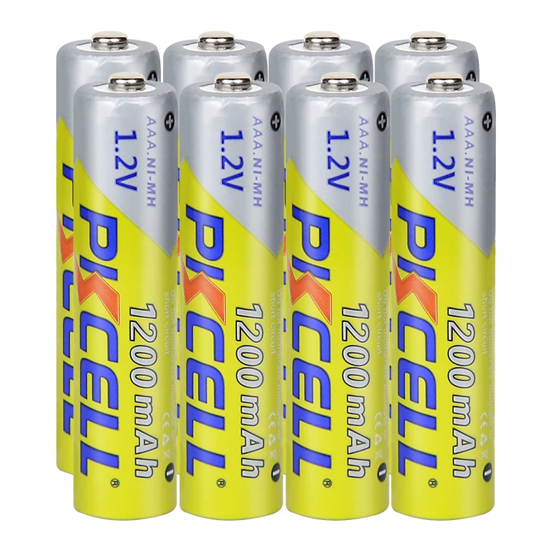 8pcs/2card Pkcell 1.2v Nimh Aaa Rechargeable Batteries Aaa 1200mah With  1000 Cycle Battery For Led Flashlight Bicycle Lamp - Rechargeable Batteries  - AliExpress