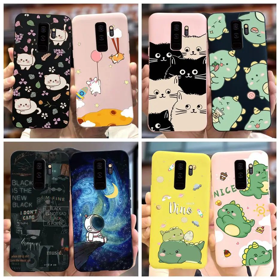 Per Samsung Galaxy S9 Plus Custodia Cute Dinosaur Cartoon Cover Custodia Morbida In Silicone Per Samsung S9 Plus S9 + Galaxys9 Cover Posteriore