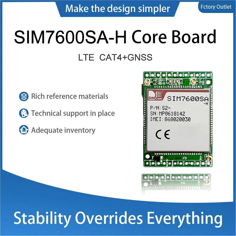 

SIMcom SIM7600SA-H LTE CAT4 Core board breakout kit TE-A 1pcs