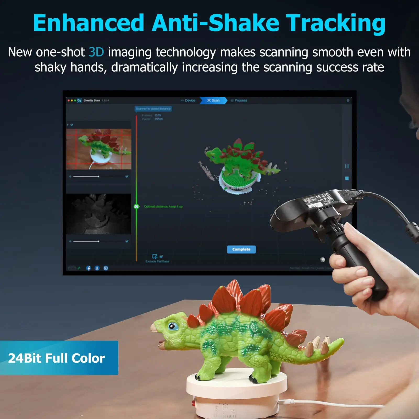 CREALITY Official Scanner CR Scan Ferret-Pro 3D Scanner 0.1mm Accuracy Handheld Wireless Scanning Anti Shake Tracking Equipped