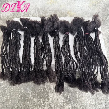 Locs Extesnions Human Hair 0.2cm Thickness Sisterlocks Extensions Curly Handmade Interlocking Dreadlock Extensions Soft Locs 1