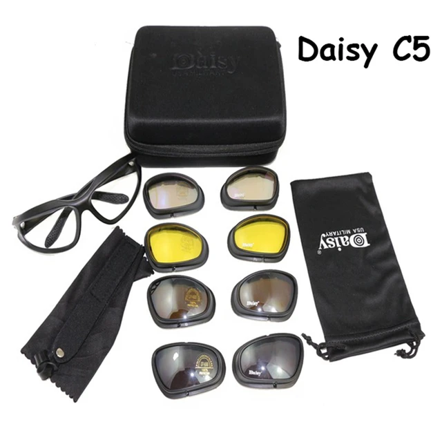 Gafas polarizadas tácticas militares para hombres, gafas de sol militares  con 4 lentes, caja Original para disparar - AliExpress