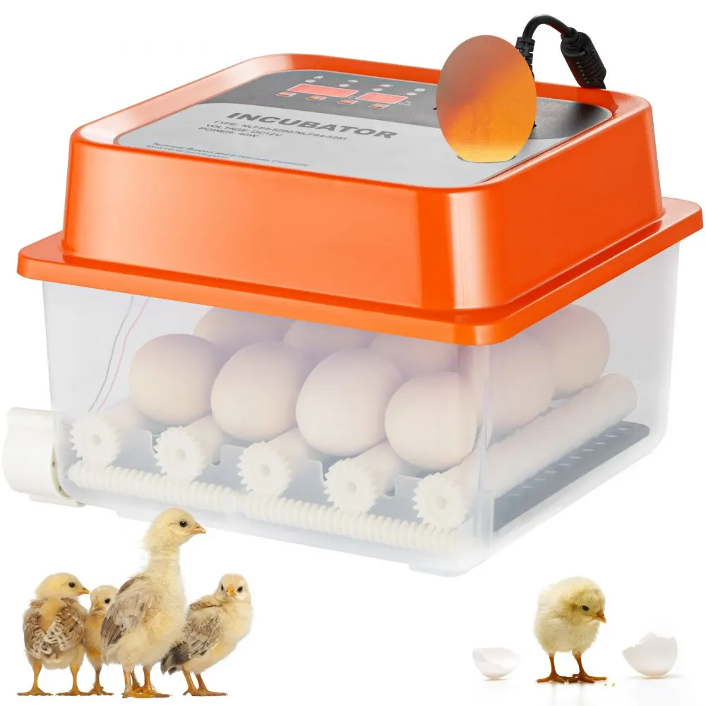 VEVOR Egg Incubator Incubators for Hatching Eggs Automatic Egg Turner with Temperature and Humidity Control Poultry Hatcher