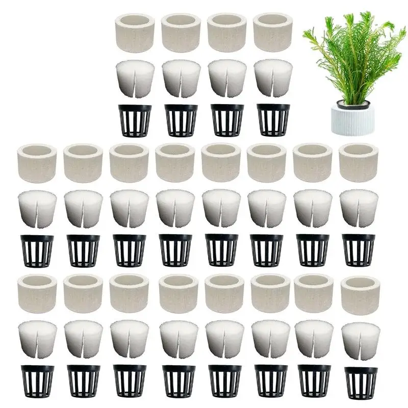 Aquarium Plant Weights 10/20 Sets Aquatic Plants Fixed Rings Anti-Floating Ceramic Plant Weights Fish Tank Landscape Accessories