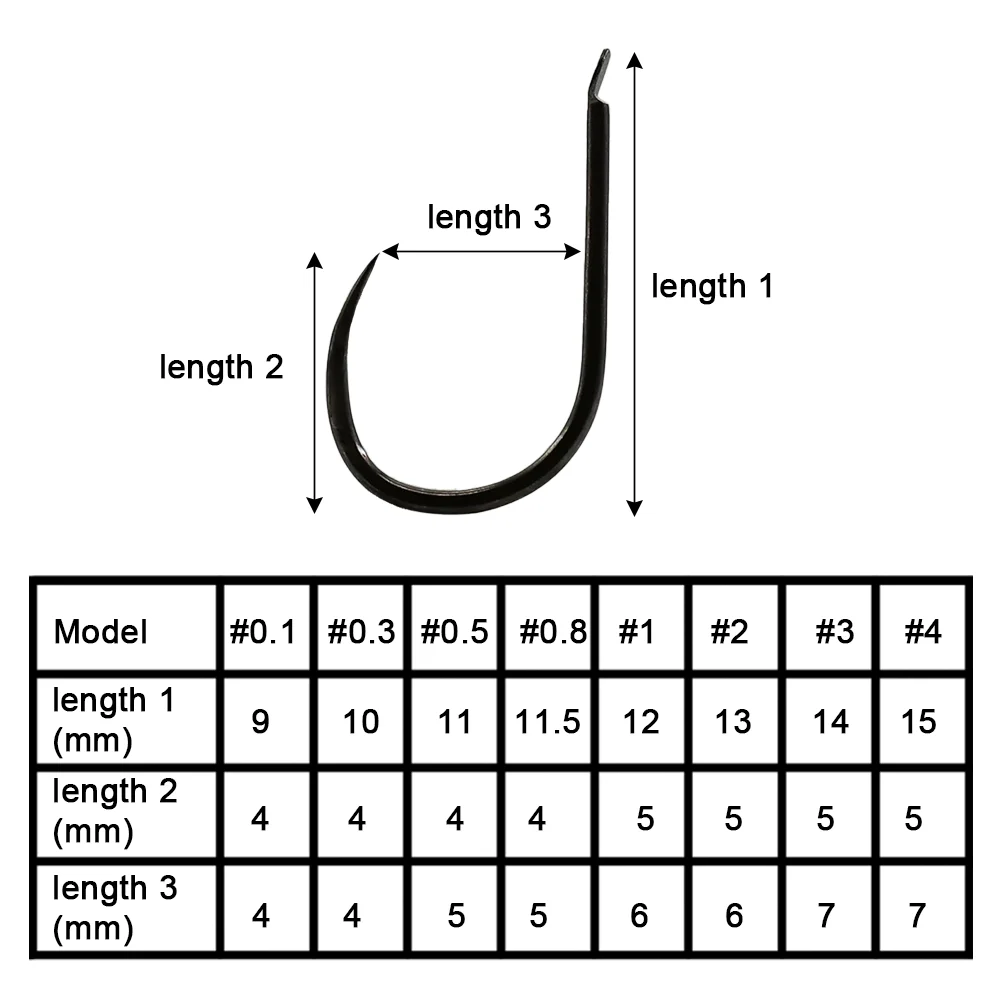 Description Picture 3 of itemEUPHENG 12pcs Original CHINU Fishing Hook Barbless Sharp Hook High Carbon Steel Sea Fishing Carp Fly Fishing Tackle