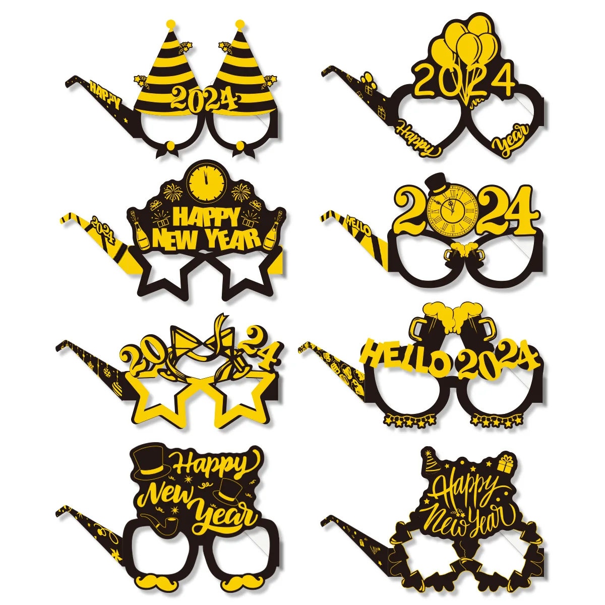 8pcsPaper eyeglasses