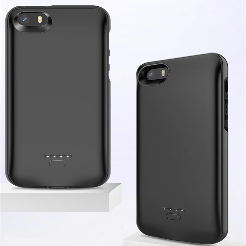 Funda de batería para iphone 5s, respaldo ultradelgada de 4000 Mah, funda de para iphone 5s, 5 SE|Cajas de cargadores de batería| - AliExpress
