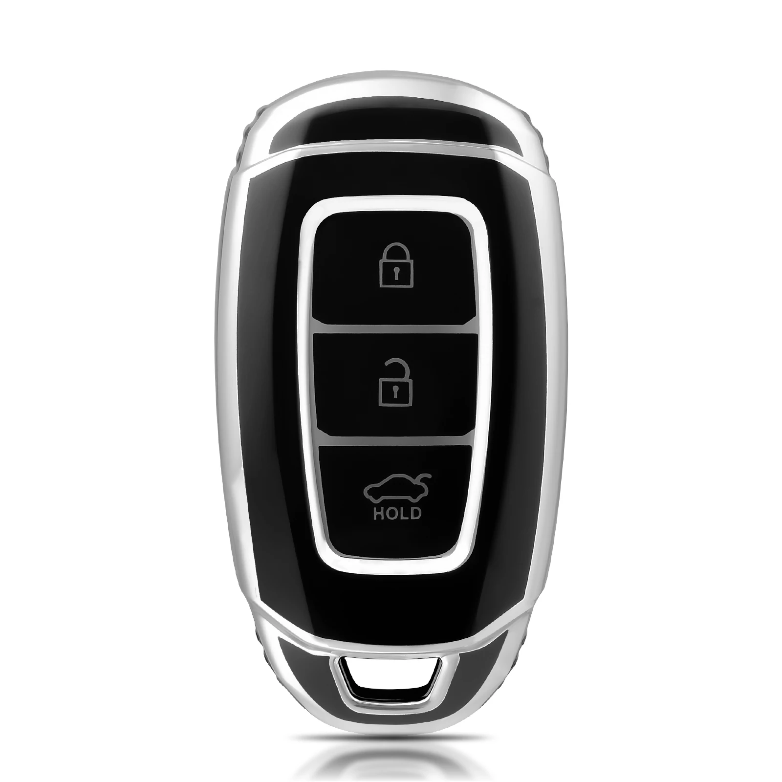 TPU Auto Schlüssel etui Schlüssel anhänger Abdeckung Schlüssel bund für Hyundai i30 ix35 Kona Encino Solaris Azera Grande tur Ig Akzent Santa Fe Palisade – Detail 1
