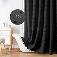 Black Shower Curtain 1