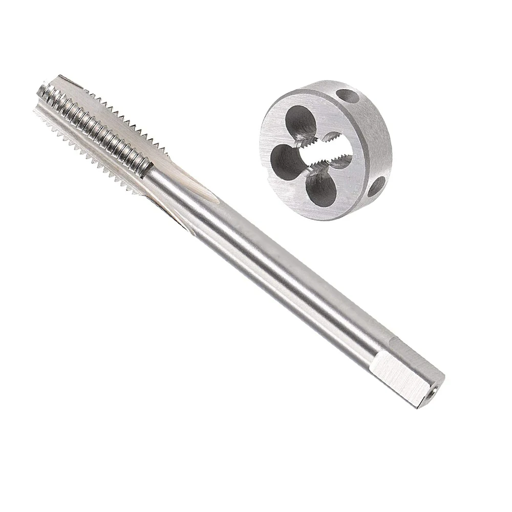 

HUAZHICHUN 1PC 15/8-10UNS 15/8-12UN 15/8-14UNS 15/8-16UN 15/8-18UNEF Tap + Die, HSS Tap and Die Set Right Hand Tap