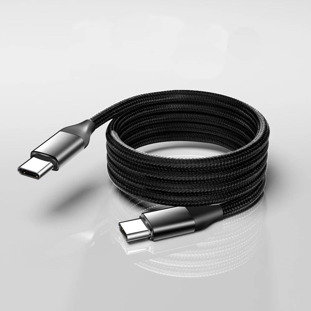 240W 마그네틱 USB-C 고속 충전 케이블, 휴대용 접이식 엉킴 방지, 아이폰, 화웨이, 노트북, 차량용 여행 액세서리