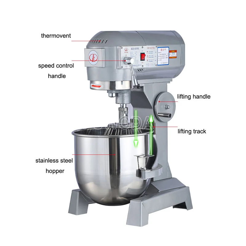 Commercial Use 10/15 Liters Electric Stand Robot Kitchen Cooking Planetary Mixer Egg Beater Kneading Using Domestic 5