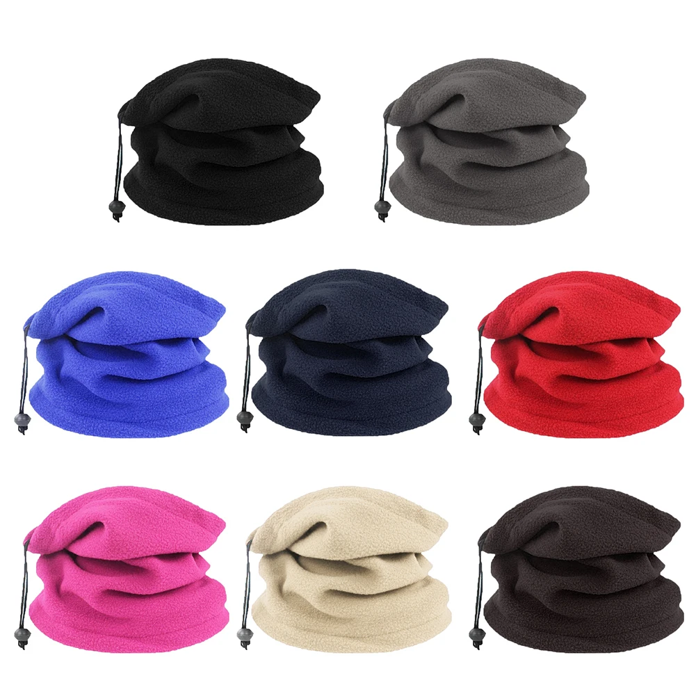 

2 in 1 Winter Hat Face Mask Neck Gaiter Balaclava Scarf Hat Outdoor Cycling Balaclava Face Warmer Skullies Beanies Neckerchief