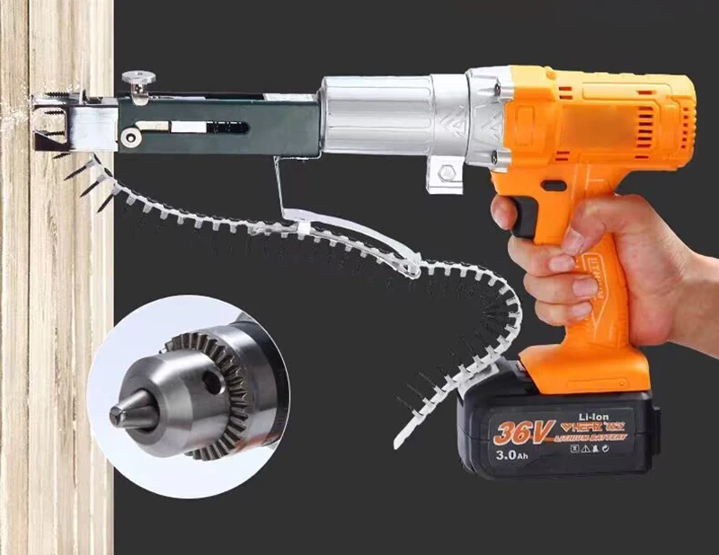 

Automatic screw gun Continuous nailing gun Automatic nail feeding Chain screw gun Wood Nailing tools Electric Screwdriver