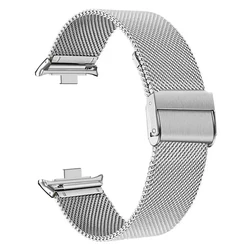 Stainless Steel Milanese Smart Watchband Bracelet - Premium Strap Accessory for Redmi Watch 4 (Silver)