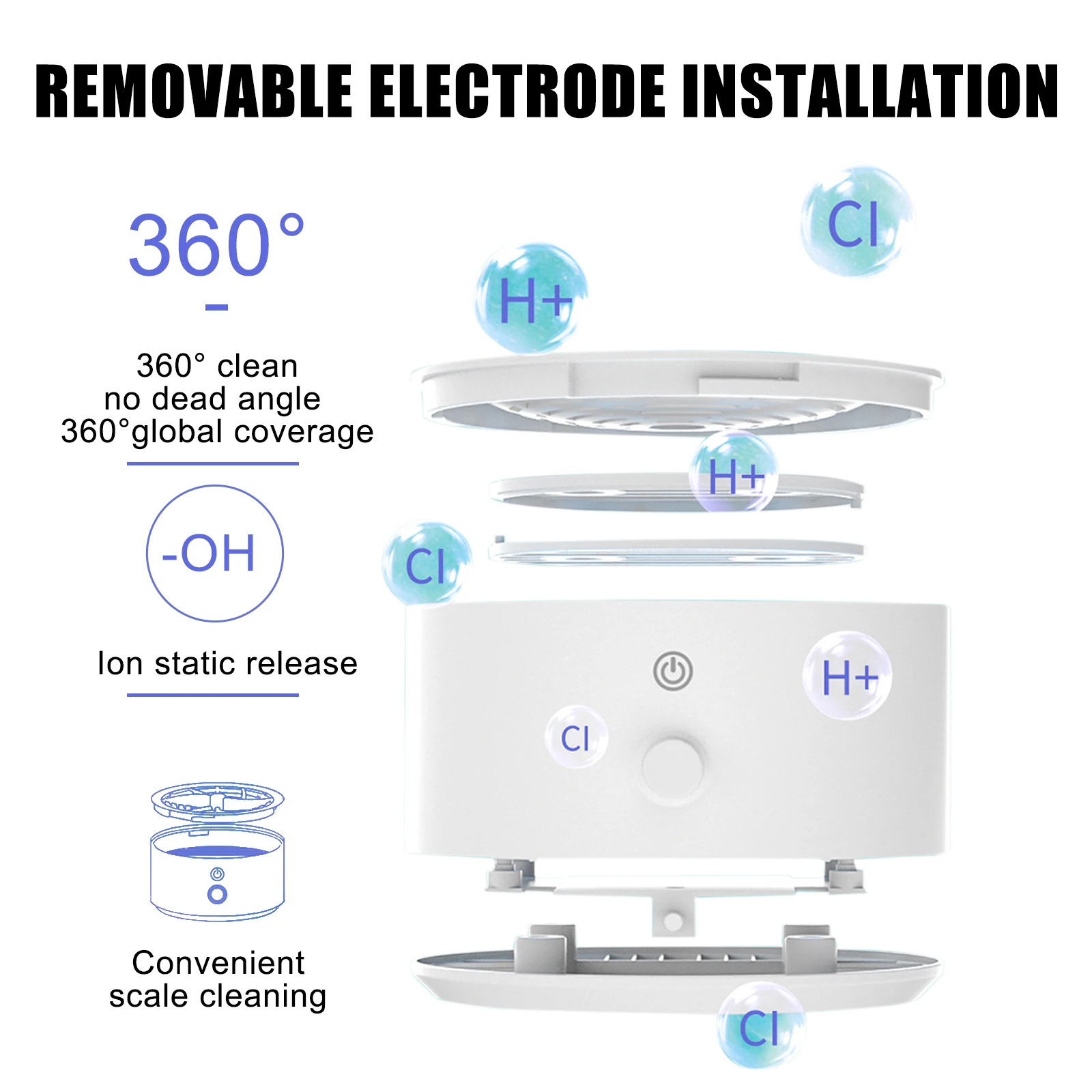 Mini Fruit Vegetable Cleaning Machine Portable Household Disassemble Ipx 7 Waterproof Food Purifier 3