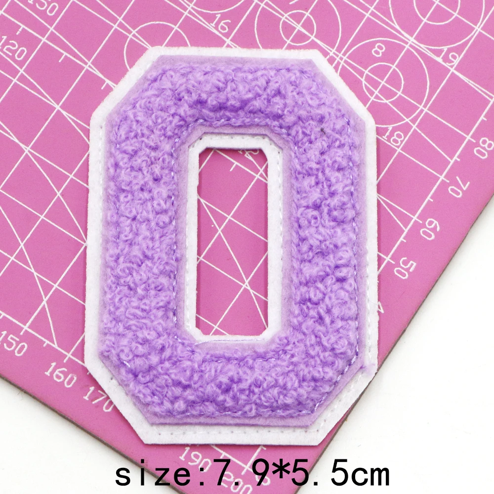 80 MM Lila Englisch Alphabet Buchstaben A-Z Applique Eisen Auf brief Patches Für Kleidung Name Abzeichen Paste Für Kleidung Tasche schuhe jean – Detail 18