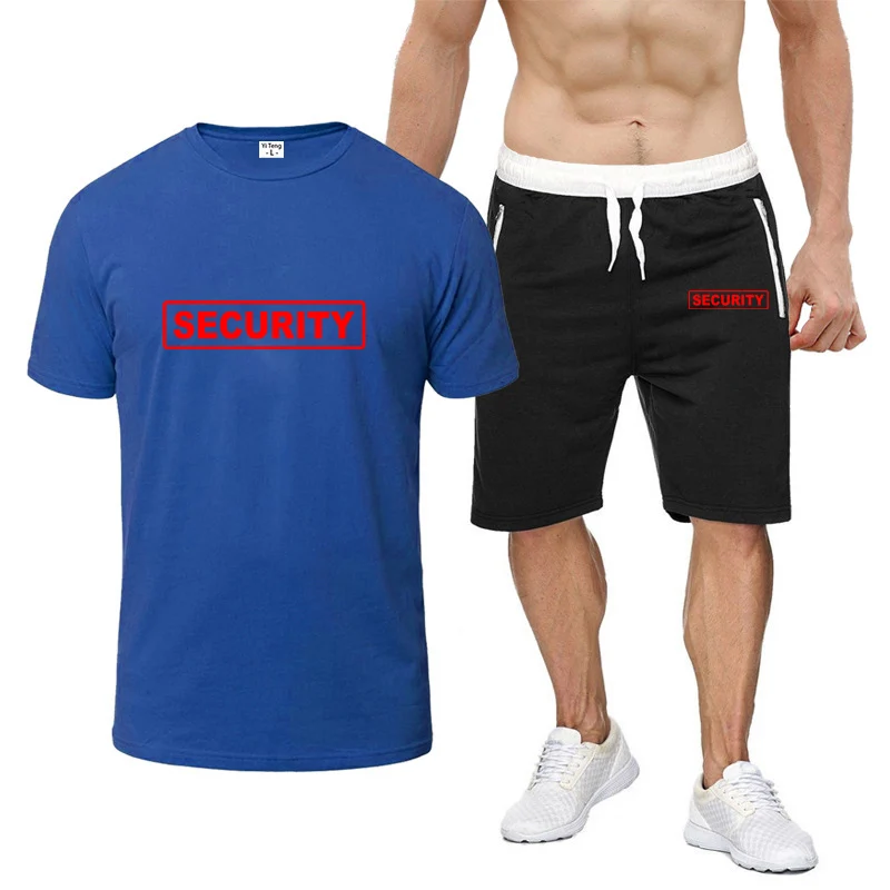 Mens Summer Short Sleeved Casual Tshirt and Shorts Set