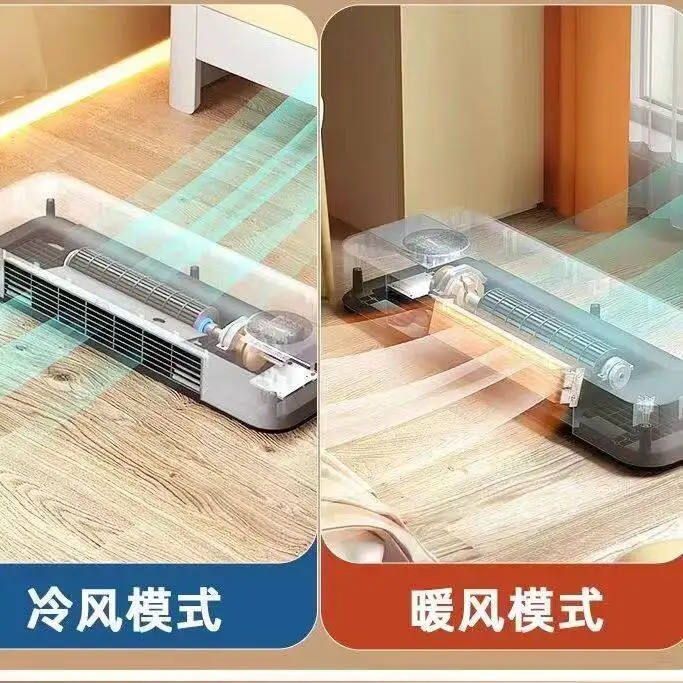 Ventilateur de chauffage et de refroidissement 2 en 1, mural, économique en énergie, tout-en-un, petit refroidisseur d'air silencieux pour chambre à coucher 6