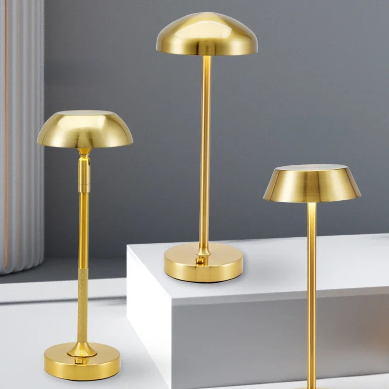 

Creative Office Restaurant Bar Table lamp Rechargeable Study Reading Touch Led Desk Light With Usb Charging Port for bedroom