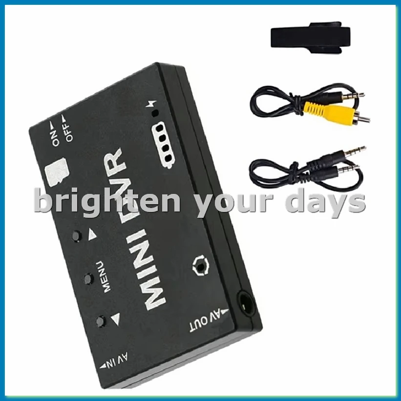 새로운 미니 DVR 모듈 NTSC/PAL 전환 가능 내장 배터리 비디오 오디오 FPV 레코더 RC 모델용 비행기 레이싱 드론-A86Z