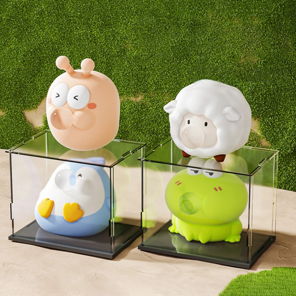 Cartoon Figure Bubble Blowing Decompression Toy for Children Pet Puffs Bubbles Pinch Artifact Soft Toys for Stress Relief - Bilde 2