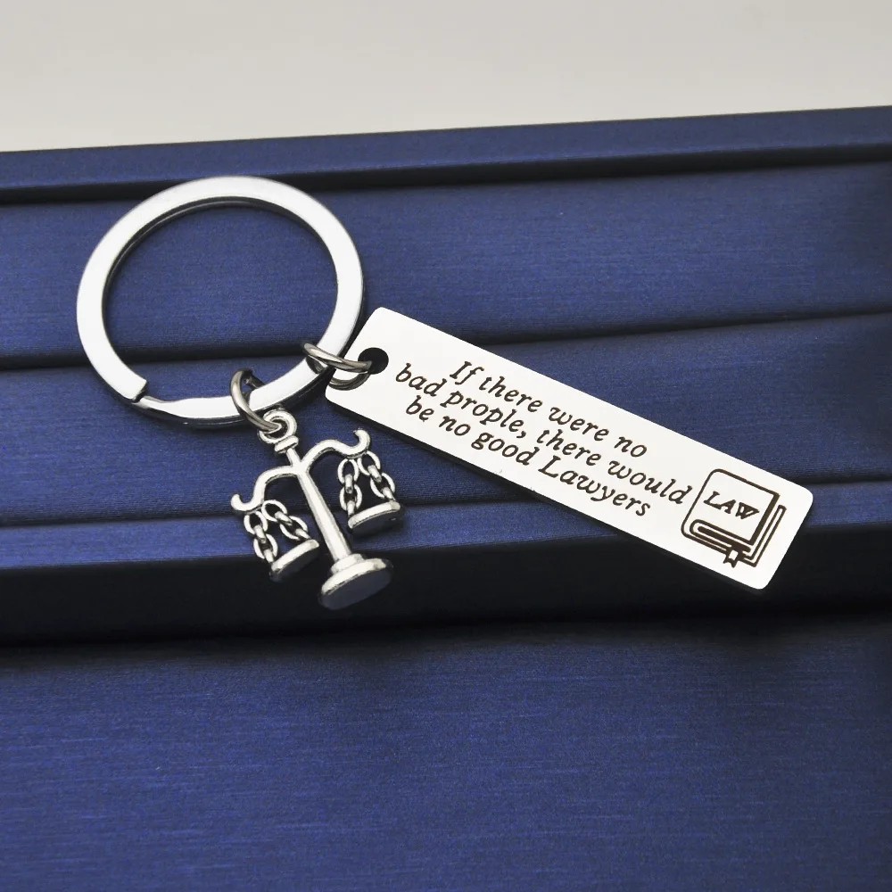 New Lawyer Gifts Keychain Pendant Justice Lawyer of Scale Lawyer