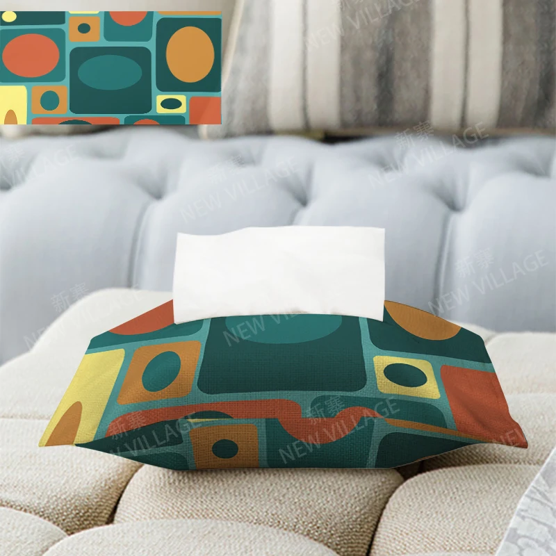 Home decor boho fabric tissue box car tissue holder tissue cover box  Textiles cloth storage tissue bag nordic wipes dispenser 6