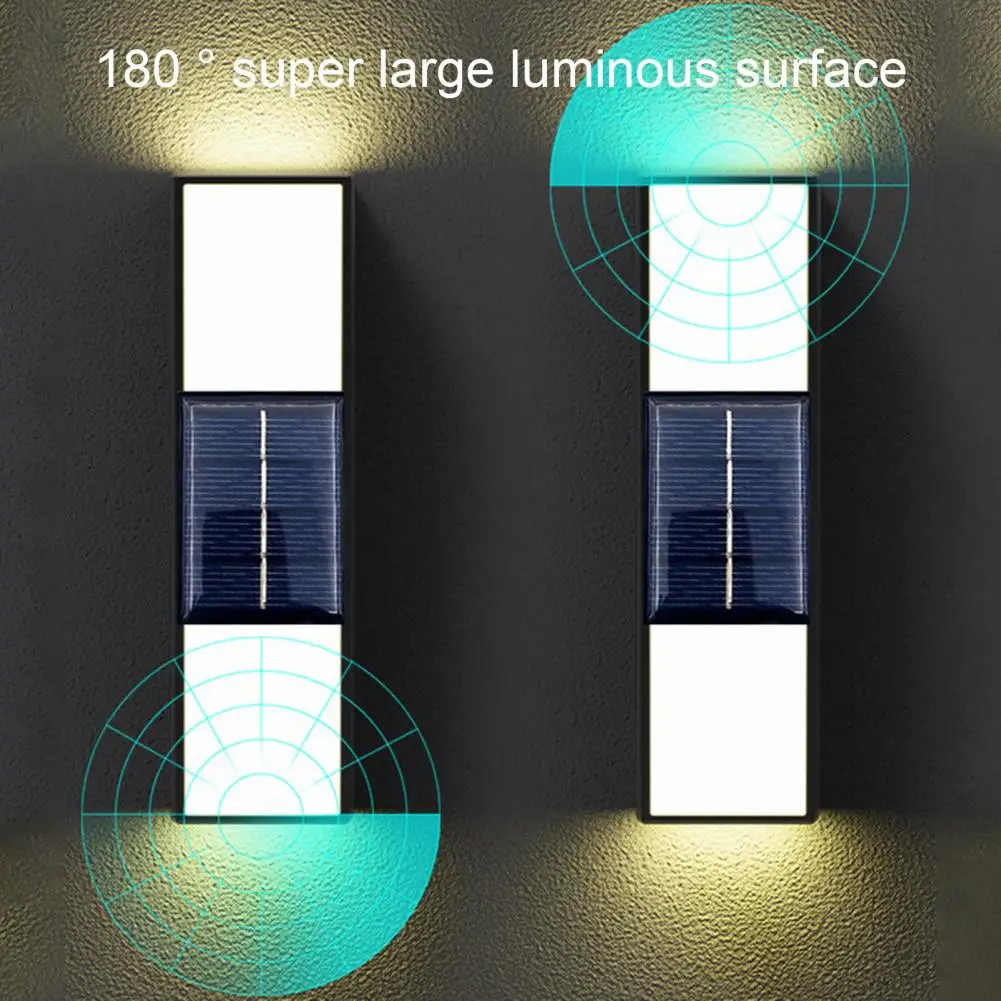 

Wall Light Intelligent Control Solar Energy Waterproof Solid Bright Illumination Decorating Waterproof Modern Decor Wall Light f