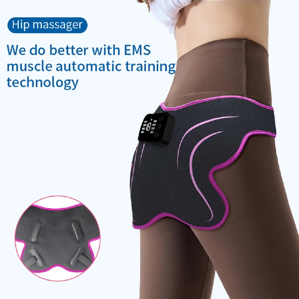Electric Butt Muscle Stimulator Hips Trainer USB Rechargable Buttocks Lifting Muscle Toner Lose Weight Burning Fat Fitness