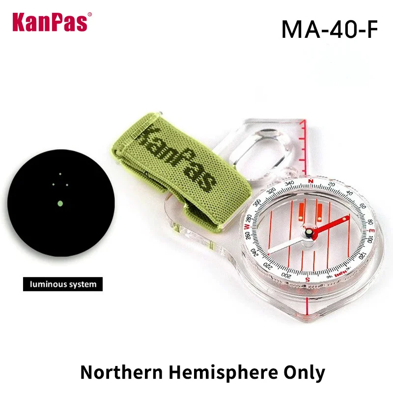 KANPAS Training Orienteering Compass MA-40-F Northern Hemisphere Only waterproof compass,mini compass,navigation compass,portable compass,survival compass