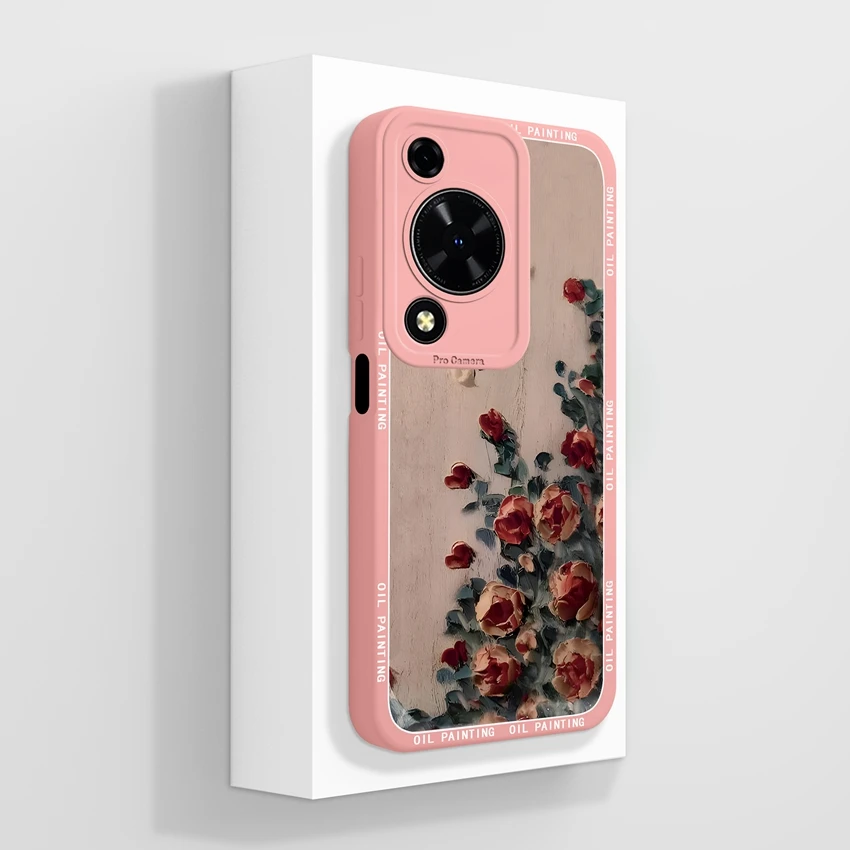 Beautiful Floral Liquid Silicone Phone Case