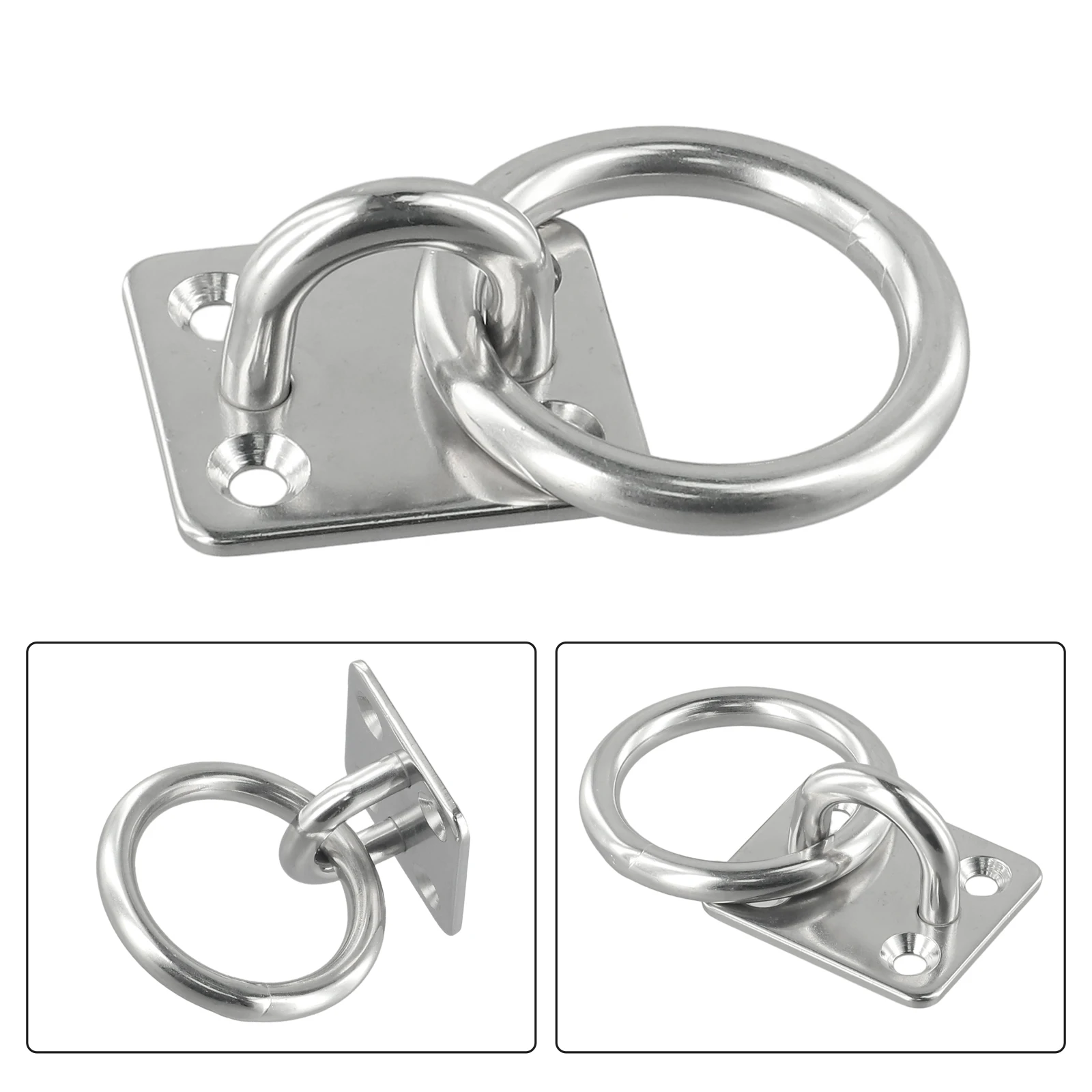 

Brand New High Quality Eye Plate Marine Yacht 6mm Accessories Parts Replacement Rust Protection With Ring Cabin
