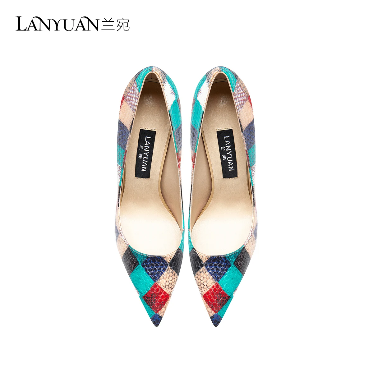 Snake Checkered High Heels Sexy Women Spring Pumps Top Quality Ladies Casual Daily Party Luxery Shoes Women Summer Autumn