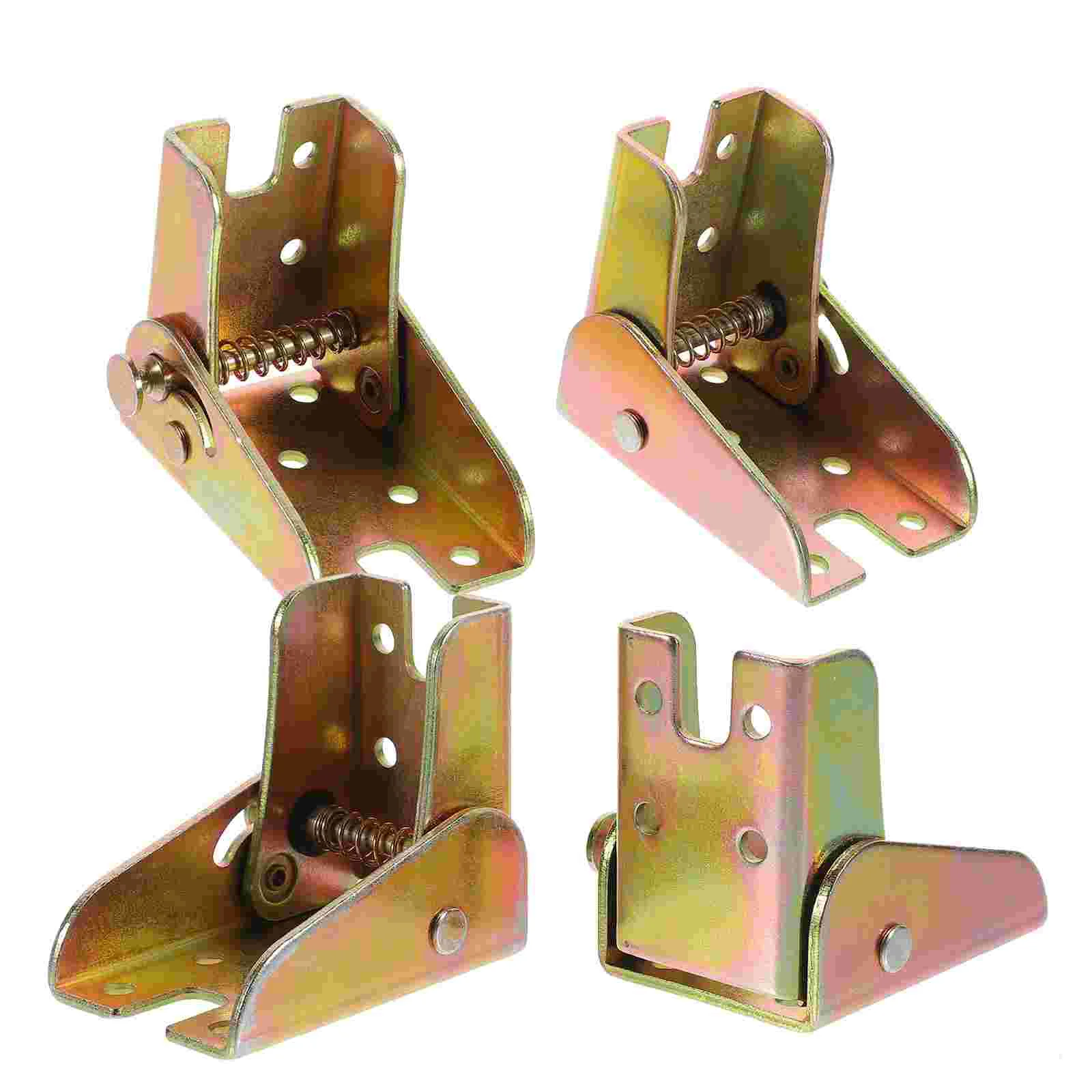 

4 Pcs Metal Table Legs Self Locking Hinges for Desk Chair Fold Foldable Heavy Duty