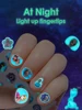 Disney Girls and Children's Nightglow Nail Stickers Ice and Snow Romance Princess Elsa Nail Stickers Cartoon Sticker Toys 3