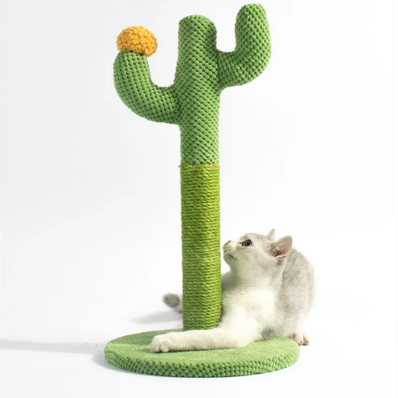 

Cat Climbing Frame Scratching Post Pet Supplies Wholesale Sisal Cactus One Toy Cat Grinding Claw Through Tianzhu Pets Scratcher