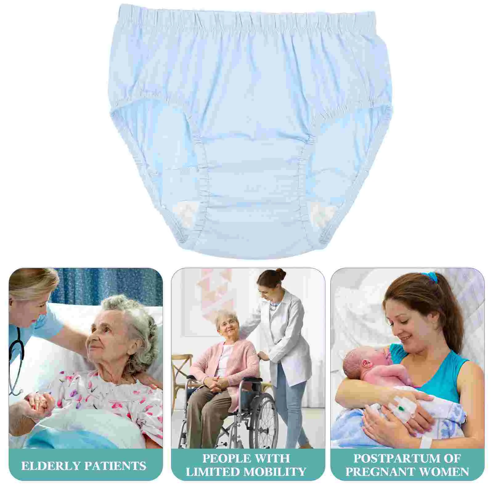Waterproof Pants Diaper Skirt Creative Incontinence Women's Reusable for Adults Elderly Urinary Care Washable 4