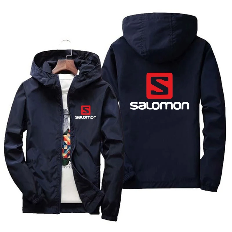 

Salomon Men's Work Jacket New Men's Baseball Jacket Casual Outdoor Windbreaker Fashion Men's Baseball Jacket High Quality