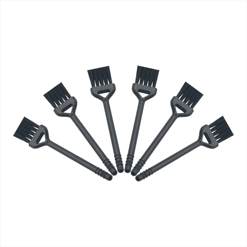 100Pcs Nylon Cleaning Brush Computer Keyboard Grinder Garlic Press Black Small Brushes Dust Removal For Office Table Home 4