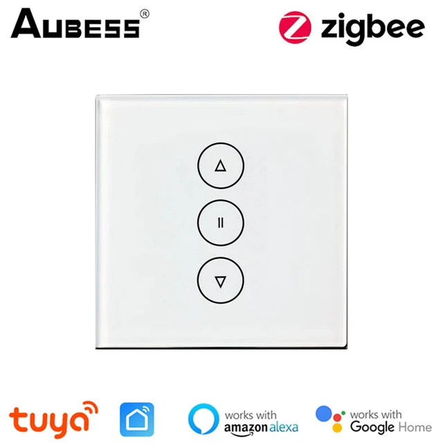 ZigBee Tuya Smart Curtain Switch Roller Blinds Shutter Touch Switch Smart  Life APP Voice Control Timmer Works With Alexa Google - AliExpress