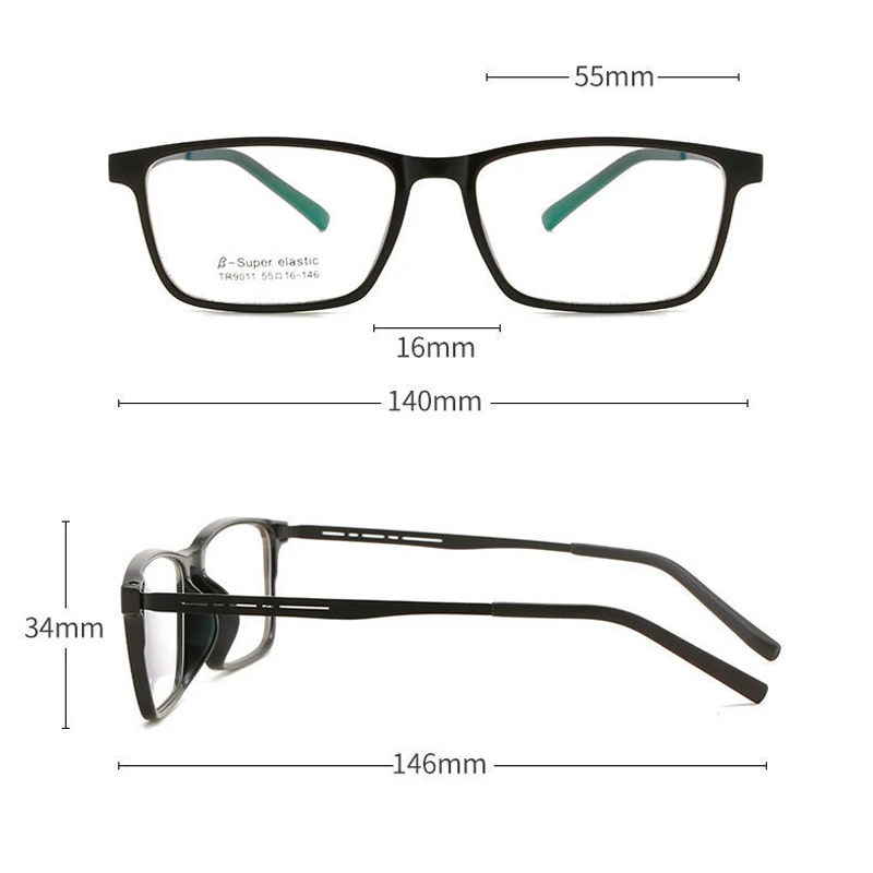 Progressive Lesebrille aus reinem Titan für Herren und Damen, Nah- und Dual-Use-Anti-Blaulicht-Einstellbrille – Detail 7
