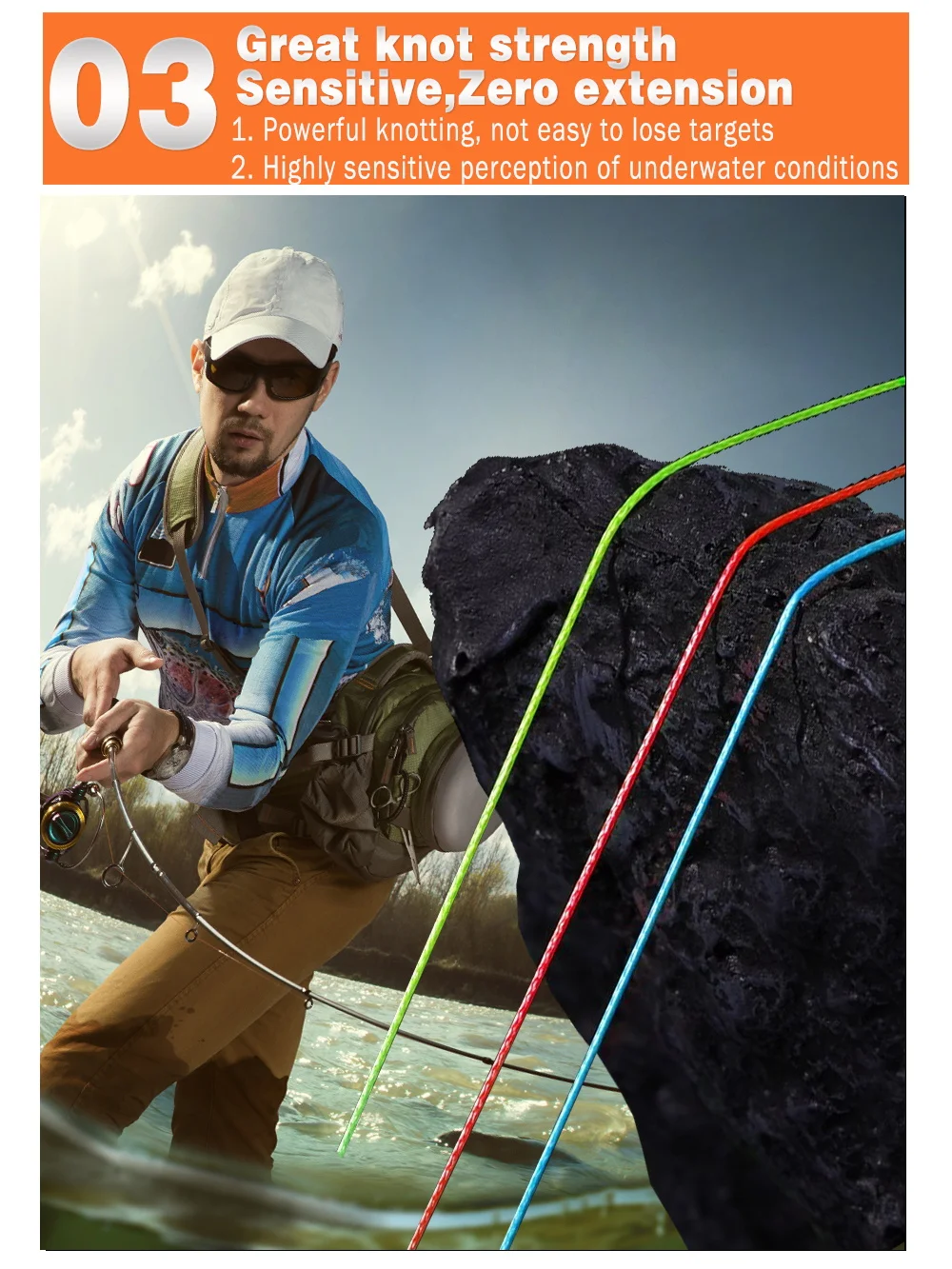 JOSBY 300M 500M 1000M X8 PE Braided Fishing Line Super Strong Japanese Multifilament 20LB-80LB Carp Wire Durable Sea Line pesca 3