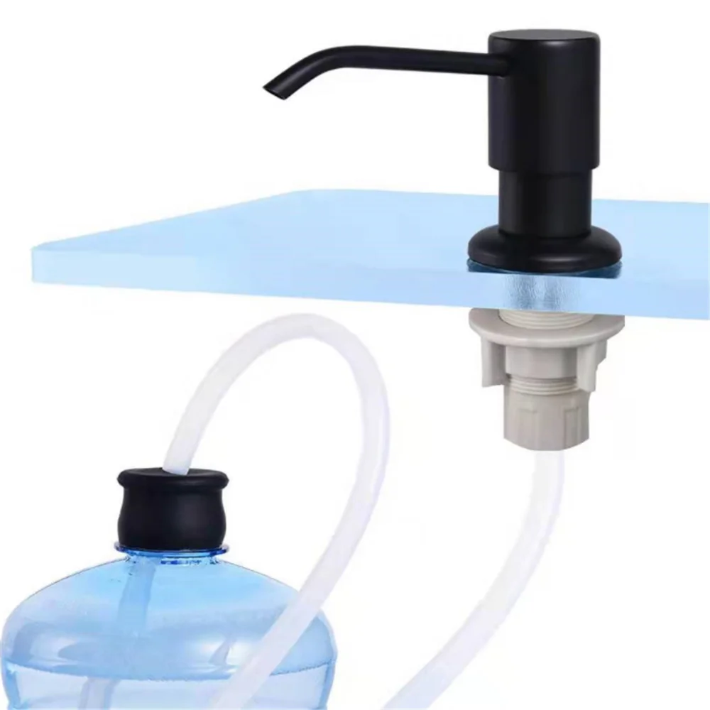 

Black Liquid Soap Dispenser Sink Soap Dispenser Basin Faucet Distributor Detergent Dispenser Kitchen Bathroom Accessorie