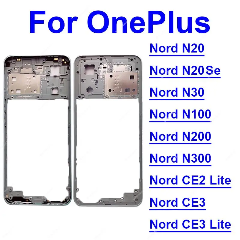 중앙 하우징 프레임 커버 거치대 베젤 플레이트 부품, OnePlus 1 + Nord..