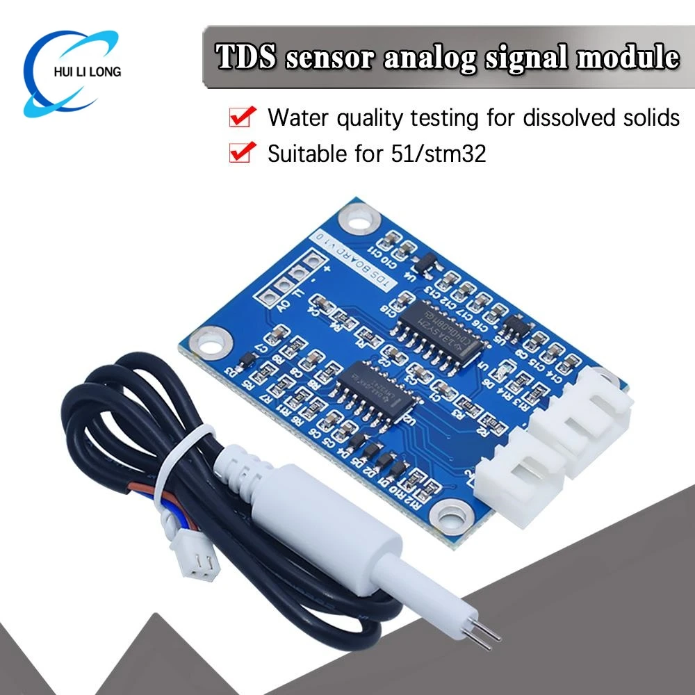 【Free-delivery】 TDS Sensor Module Dissolved Solids Analog Soluble Solid ...