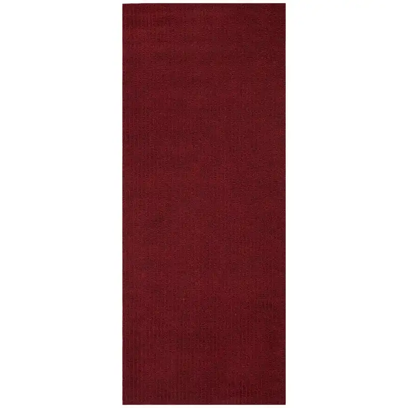 

Rib Waterproof Non-Slip Rubberback Solid 2x3 Indoor/Outdoor Entryway Mat, 2' x 3', Red Ouija Coconut girl Home decorations Cute