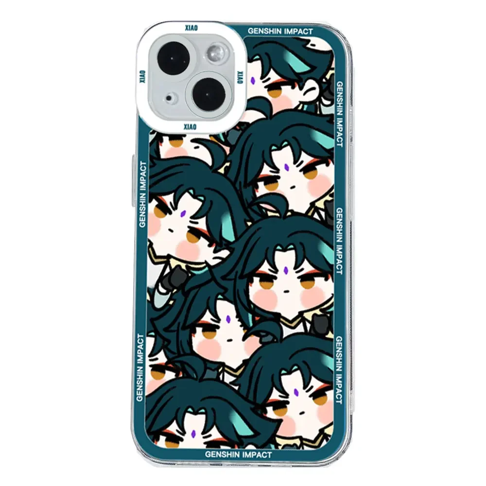 Cute Cartoon Soft Clear Genshin Impact Phone Case Cover
