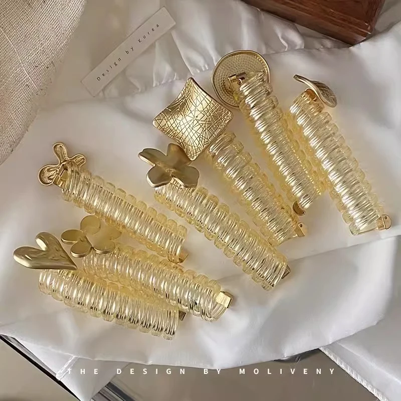 Hair Clips Women Ponytail Hair Rings Clips Telephone Cord Hair Hairpin Simple Magic Lazy Bubble Braid Tool Hair Accessories